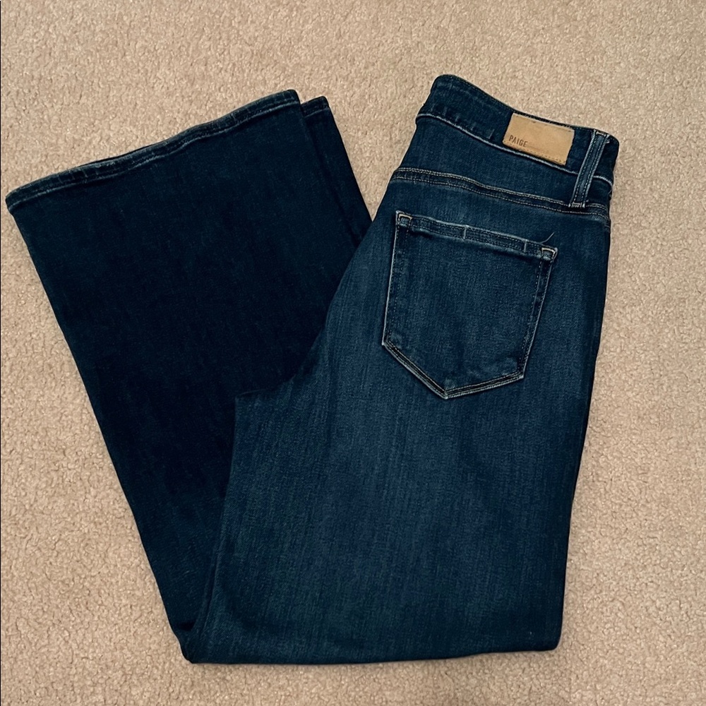 PAIGE Dark Indigo Wide-Leg Jeans - Picture 4 of 4